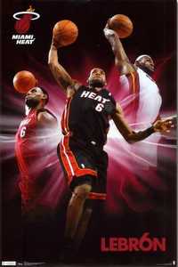 Lote 2 Posters novos Miami Heat Lebron