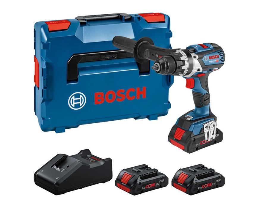 Bosch GSR 18V-110 C Wiertarko-wkrętarka 18V 3x 4.0Ah, GAL, L-BOXX 136