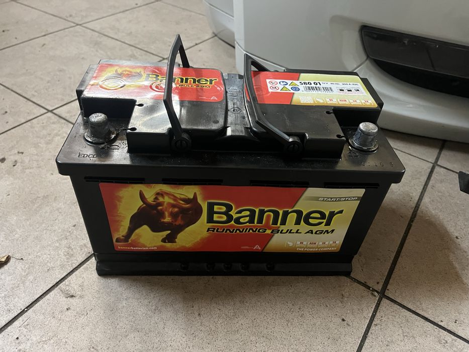 Akumulator AGM banner 80Ah 800a żelowy start stop