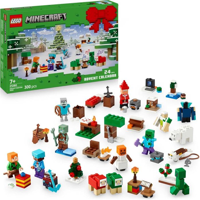 LEGO Minecraft - Kalendarz adwentowy na 2025 rok 21280