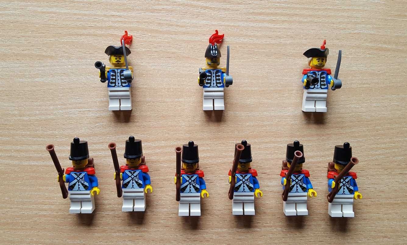 LEGO żołnierze piraci 9x minifigurka pirates, 10320, 21322, 31109 NOWE