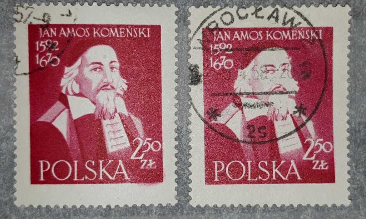 Unikat. Usterka. Znaczek pocztowy Fi 896. Kasowany, 1957 r.