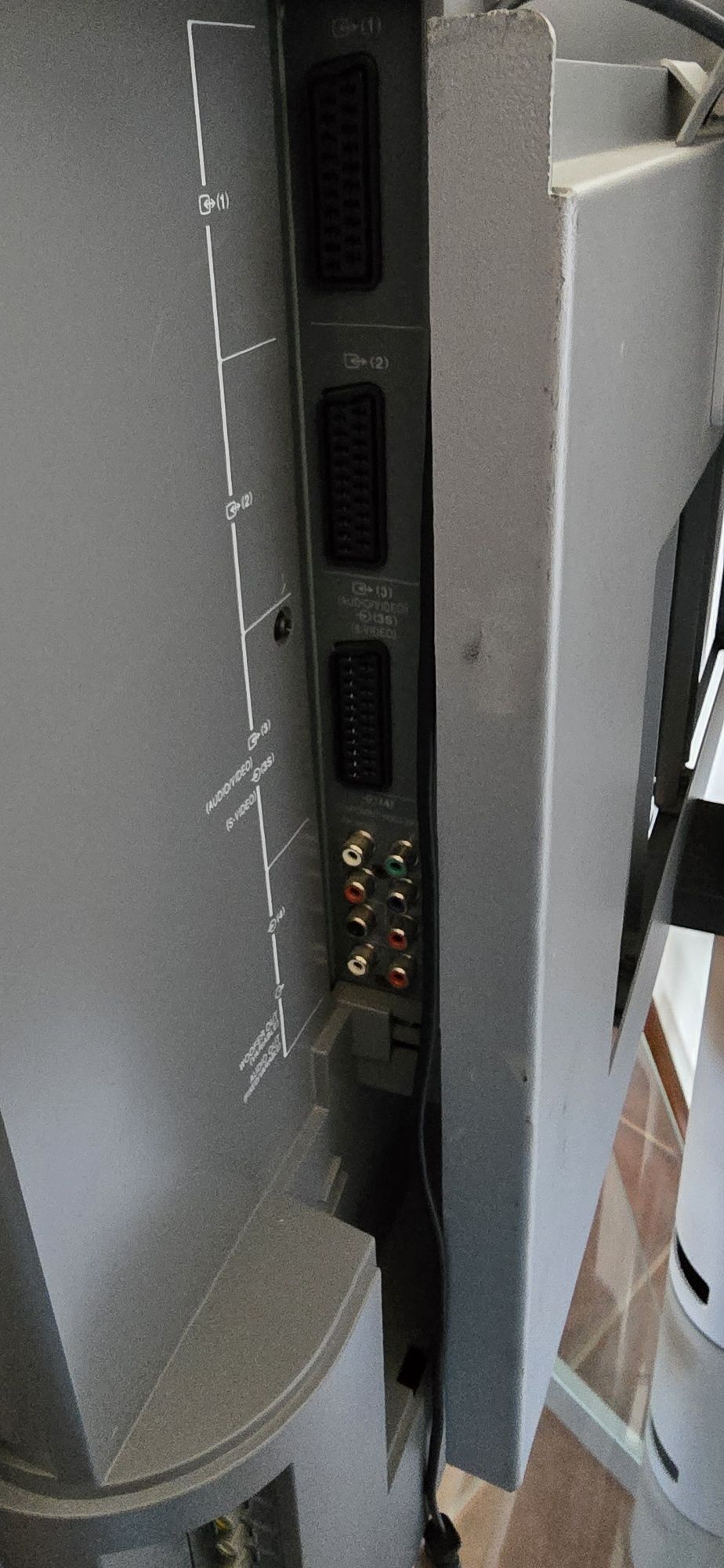 Tv + suporte de vidro