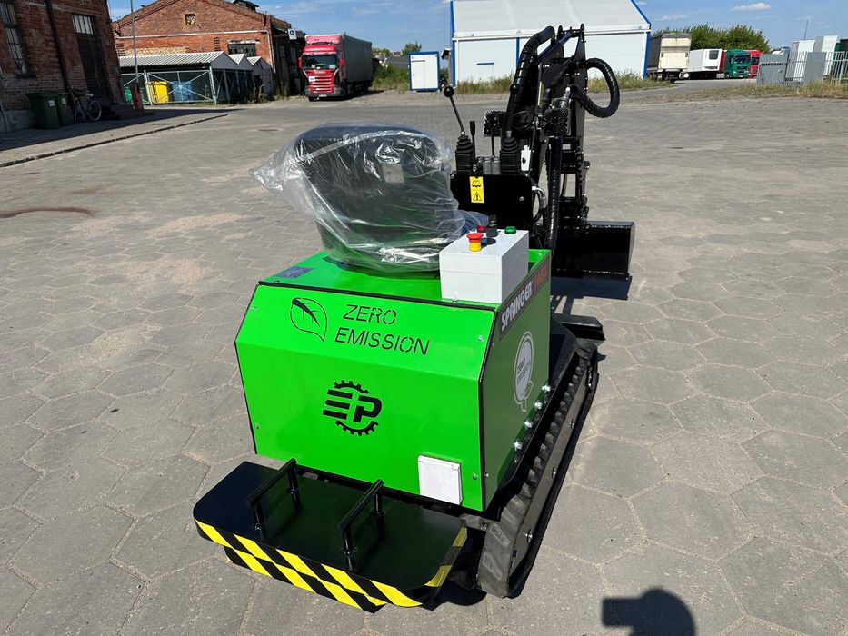 Nowość Elektryczna Bateryjna Minikoparka Springer Max Akumulatorowa