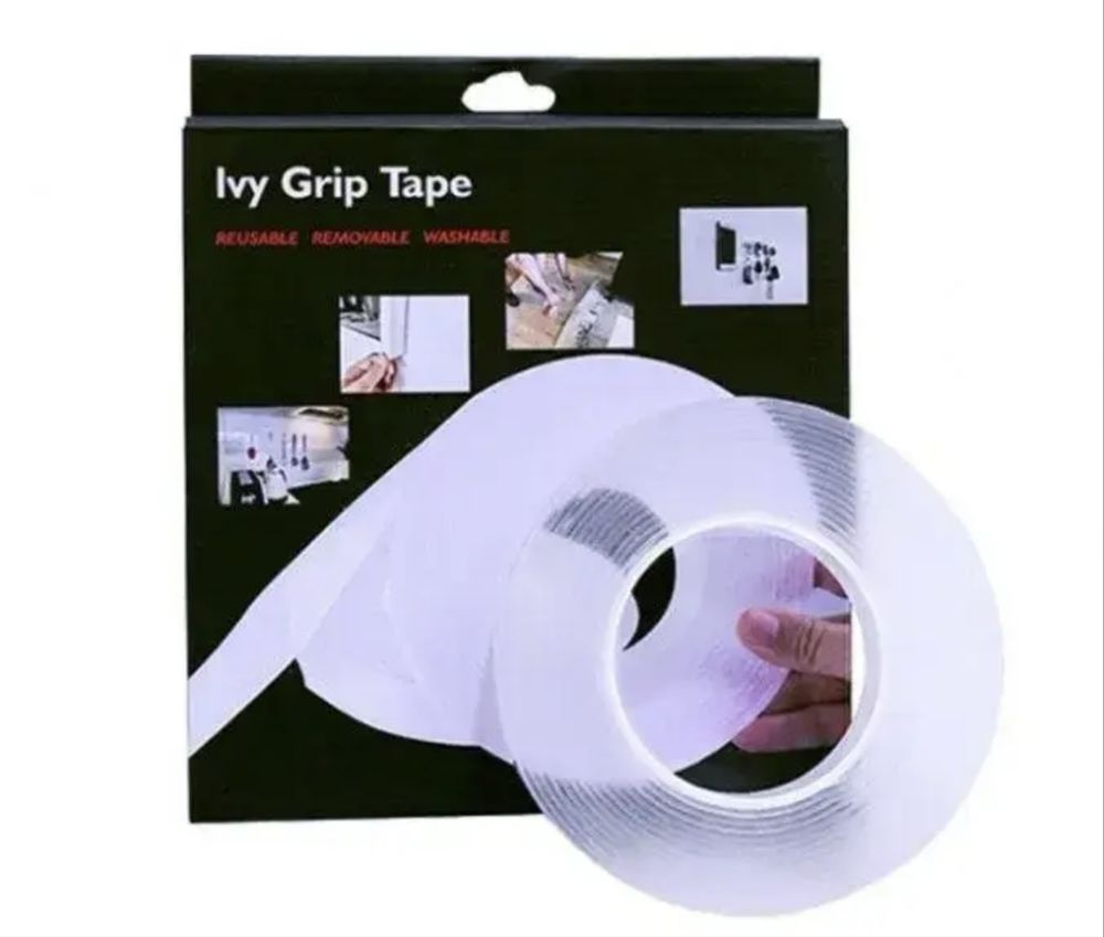 Кріпильна стрічка IVY GRIP TAPE 1 M, Багаторазова клейка стрічка