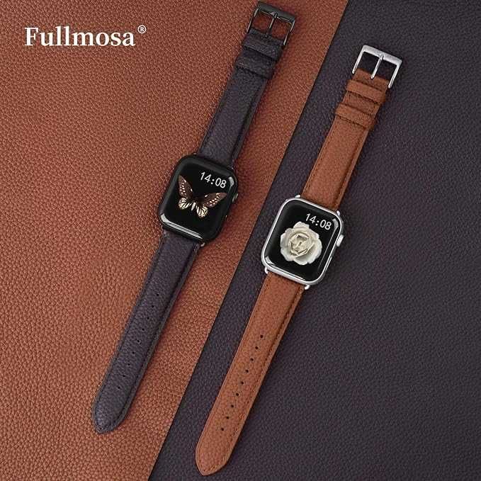 Pasek Apple Watch z etui brązowy 38/40/41 oraz 42/44/45