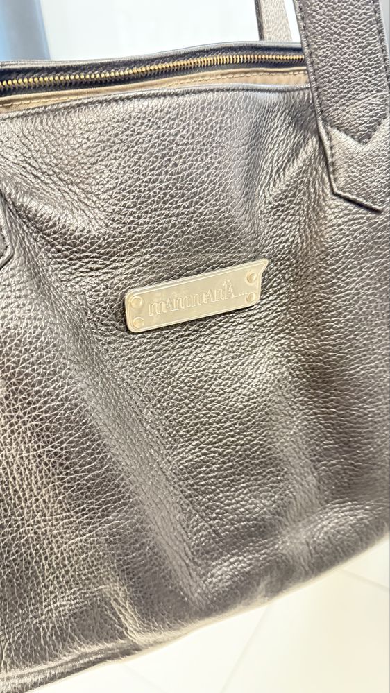 Torba duża shopper do wózka na ramię skóra mammania