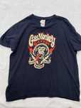 Czarny t-shirt z napisem GasMonkeyGarage – rozm. M