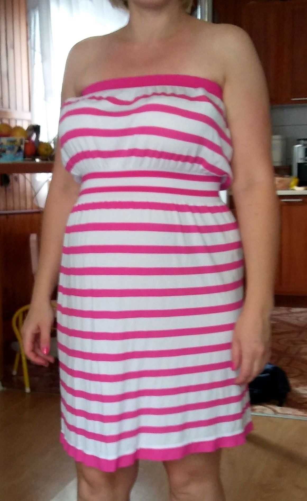 żółta sukienka ciążowa lato *PAPAYA*36 38 S/M