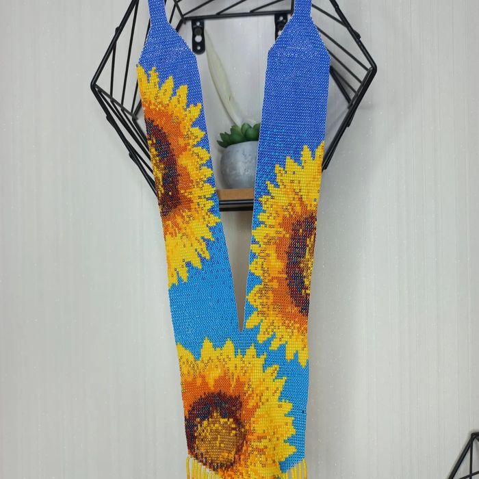 Гердан на шию з бісеру