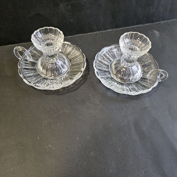 Para kaganków cora szkło Ząbkowice Drost