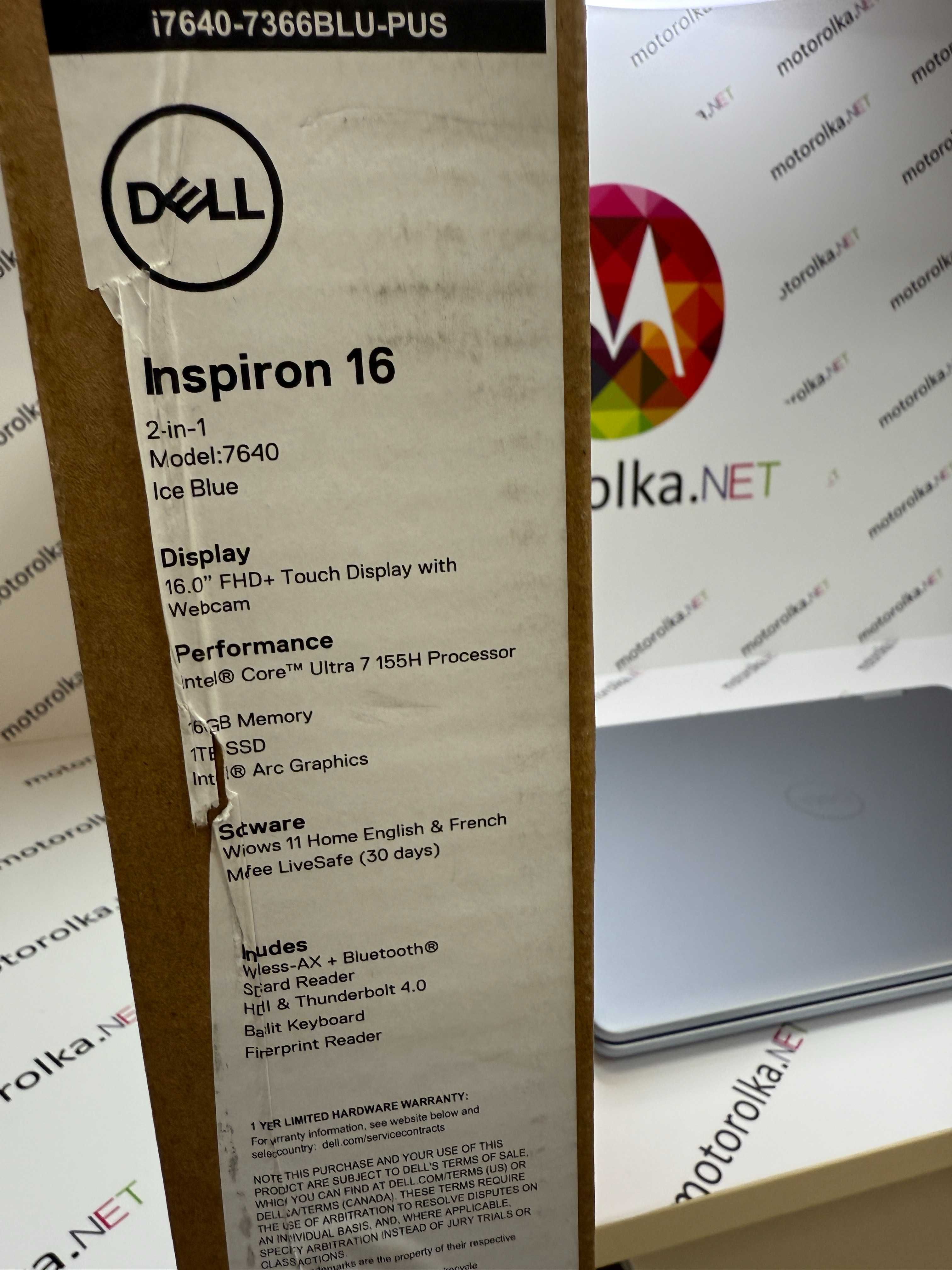 Dell Inspiron 16 Plus 7640 16" FullHD+/Ultra 7 155H/16/1TB/Intel ARC