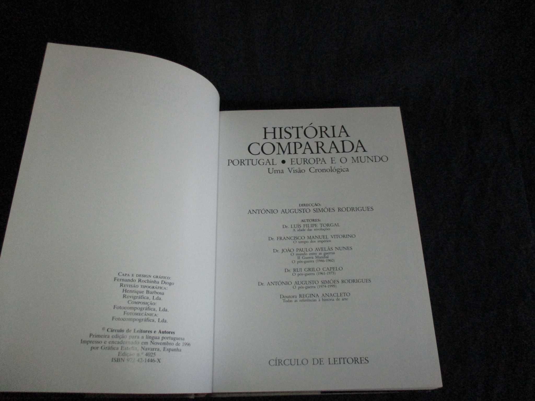 Livros História Comparada António Simões Rodrigues 2 Volumes