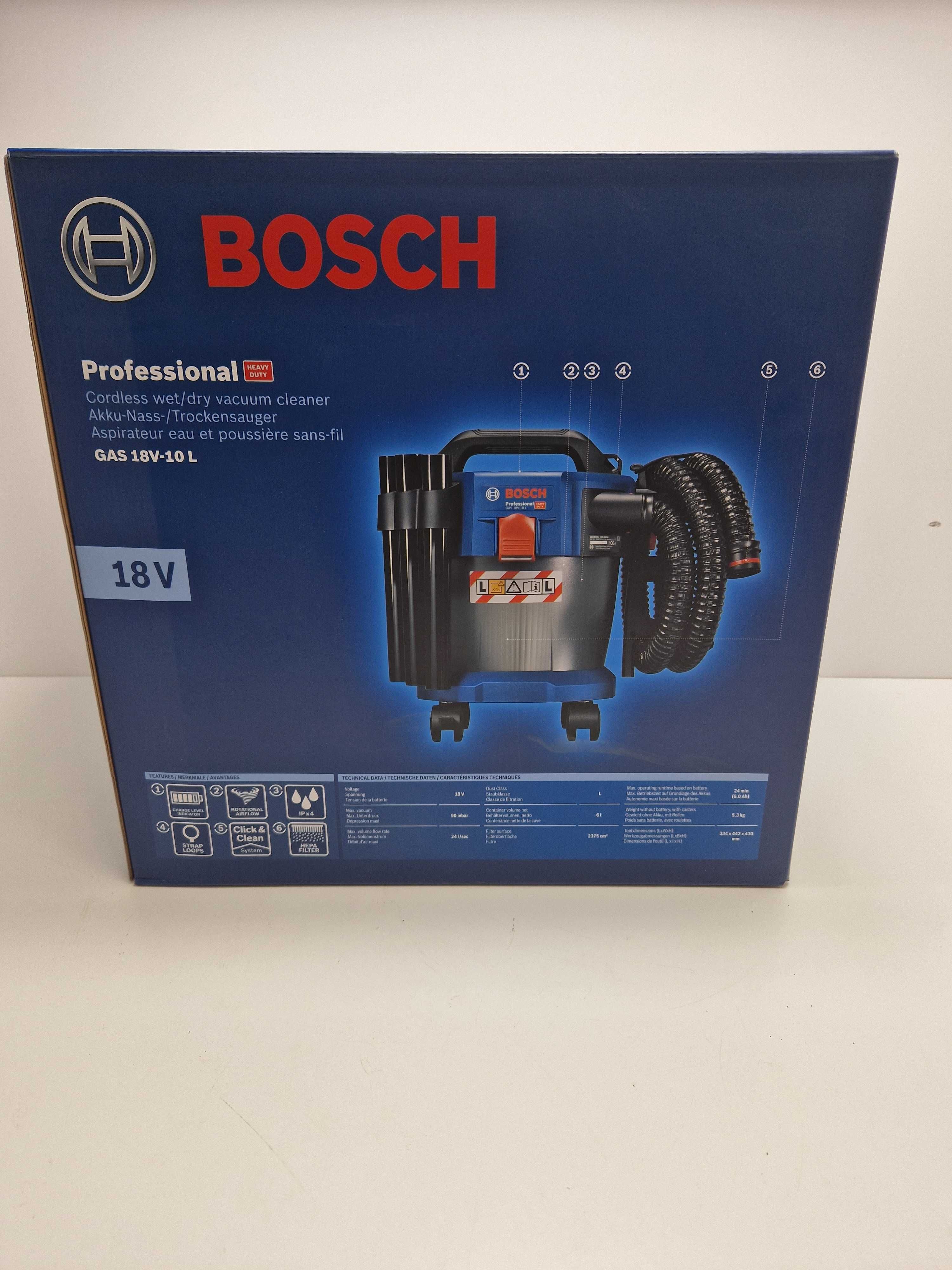 Odkurzacz akumulatorowy Bosch GAS 18V-10 L