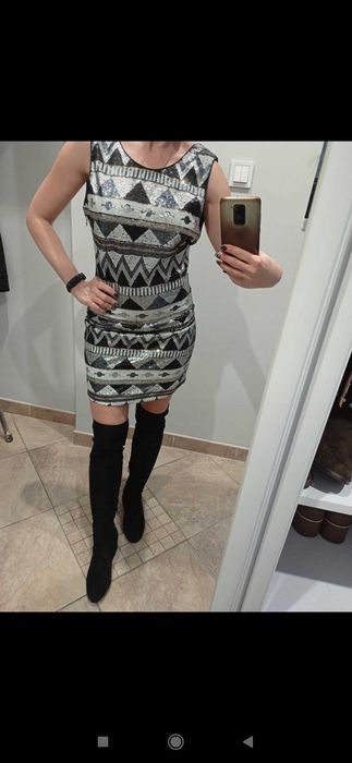 Sylwestrowa sukienka S