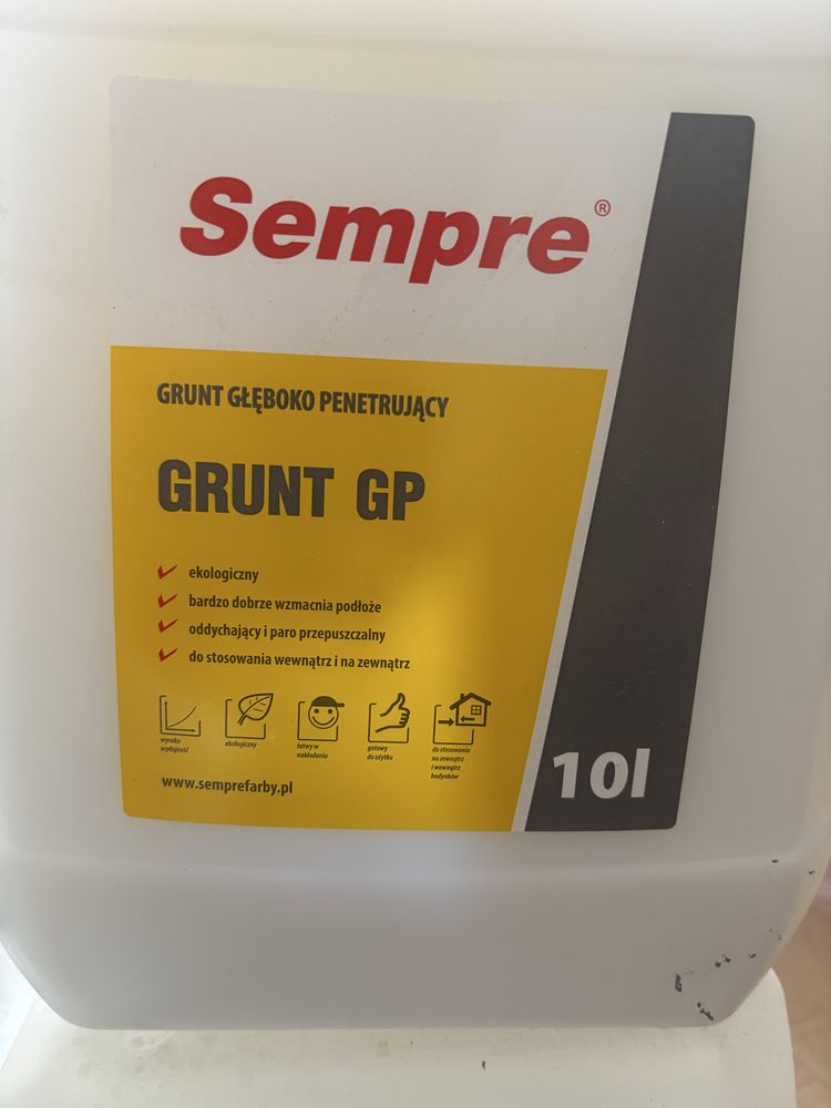 Sprzedam 2 opakowania 10l Gruntu głęboko penetrującego firmy Sempre.