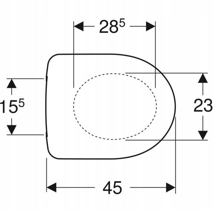 KOŁO NOVA PRO Deska sedesowa owalna M30111