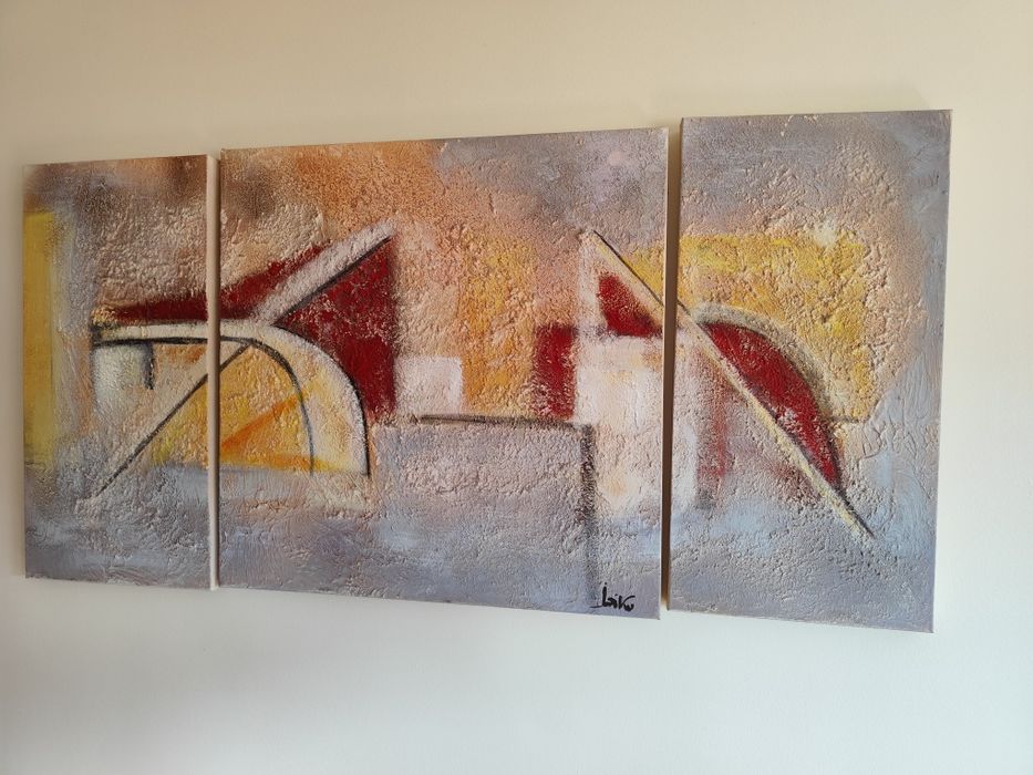 Quadro abstrato óleo