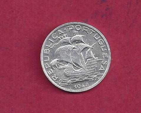 Moeda da Republica  10$00  Escudos de Prata  1948  Escassa