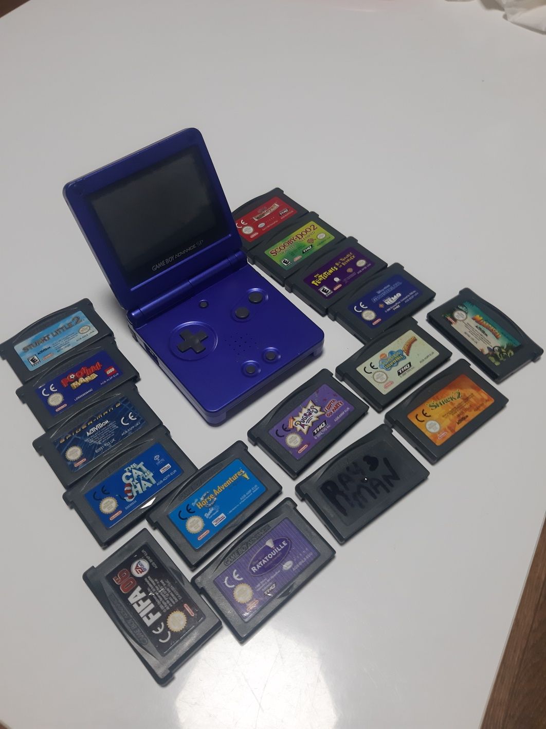 Gameboy Advance SP niebieski Blue 16 gier ładowarka lub zamiana na PS4