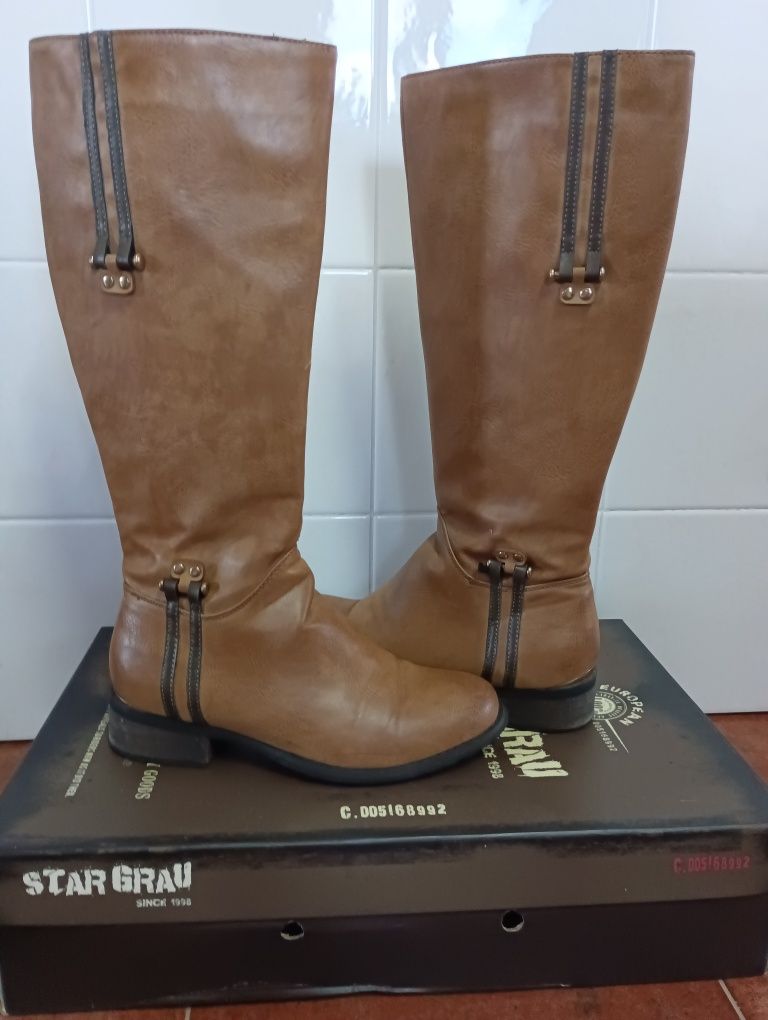 Botas de Senhora Camel 38