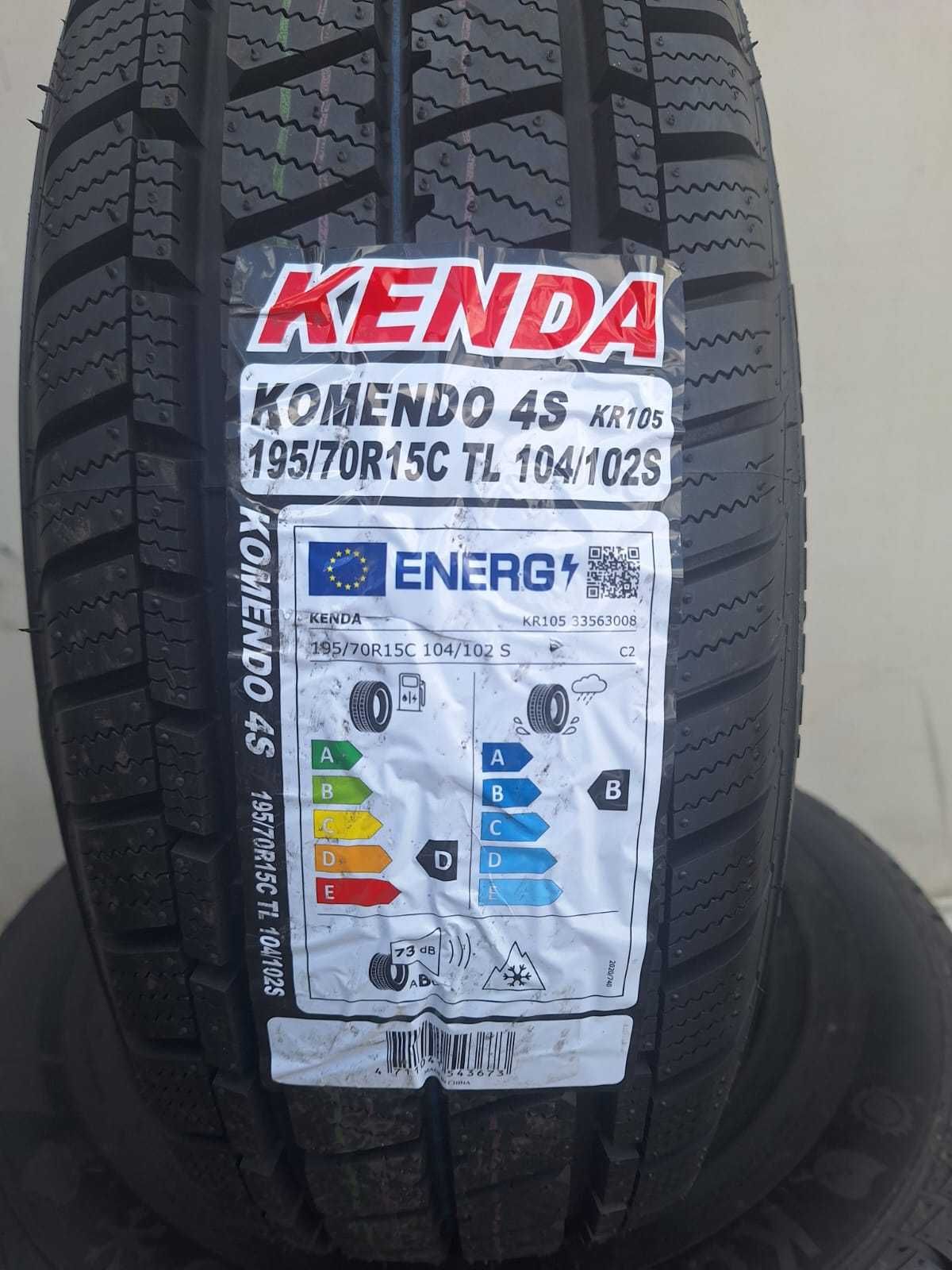 Ryki - Opona całoroczna 195/70R15C 104/102S Kenda Komendo 4S KR105