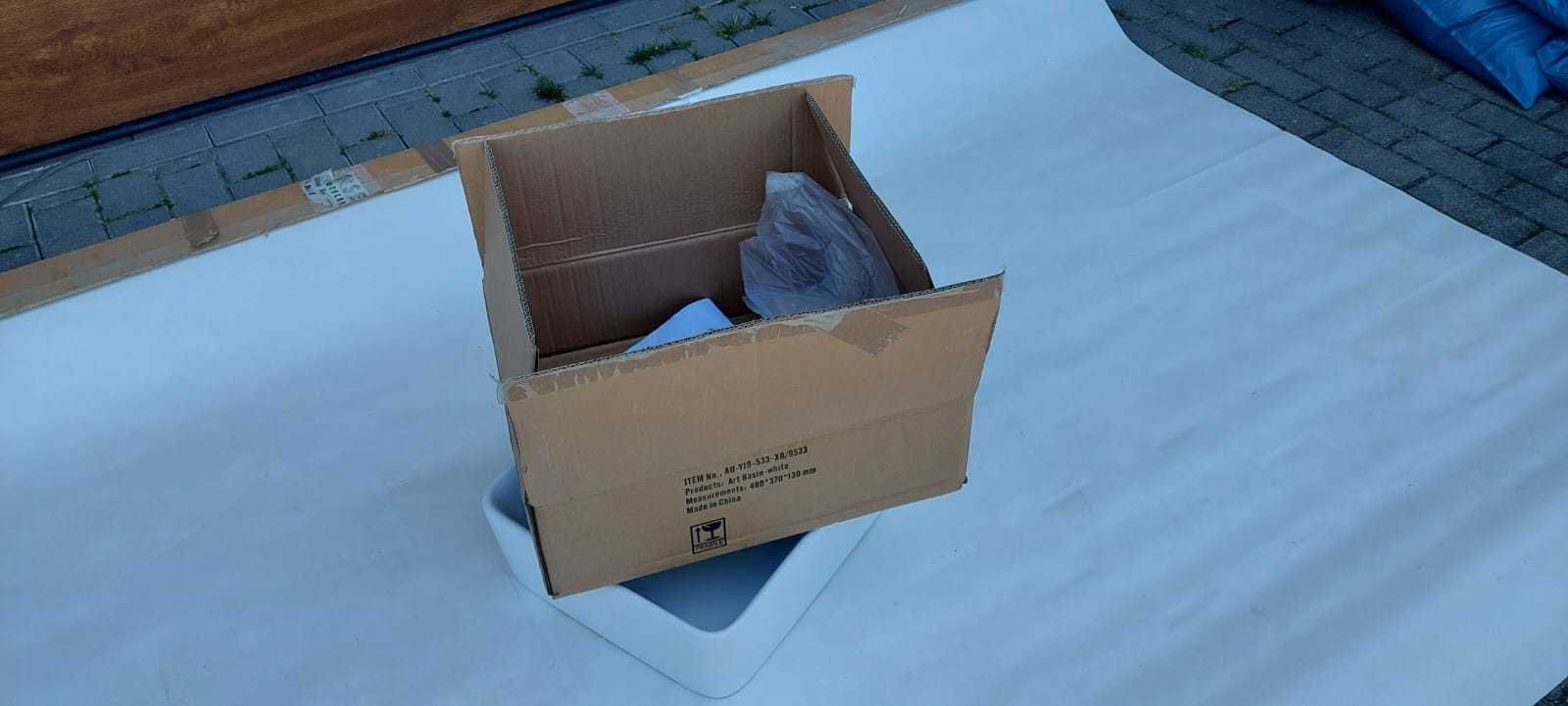 !!!Umywalka nablatowa 60x35x11,5 cm biała NOWA!!!