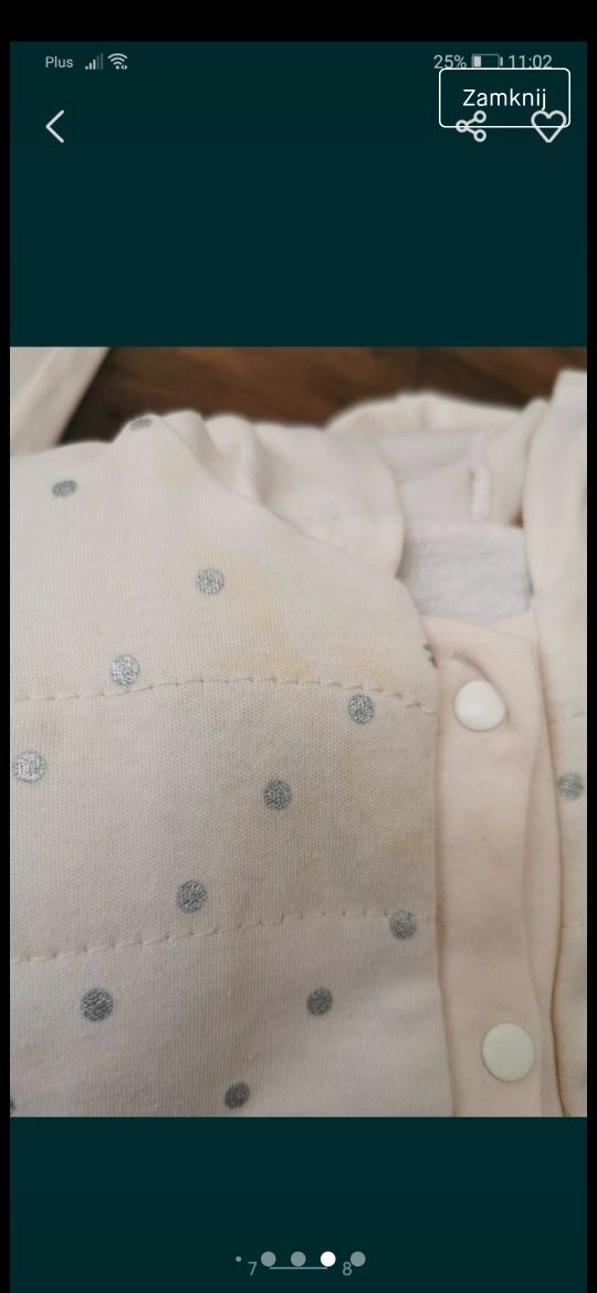 Komplet cutebear r. 80/86 spodnie z falbanką bluzka kamizelka