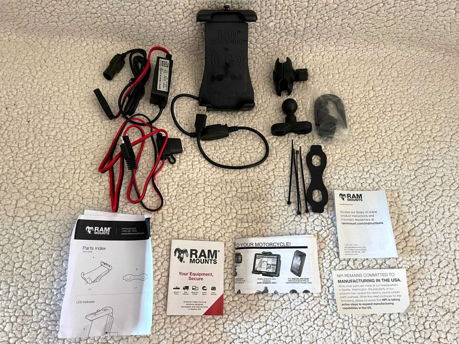 Carregador Wireless Mota - RAM® Quick-Grip™ 15W Waterproof