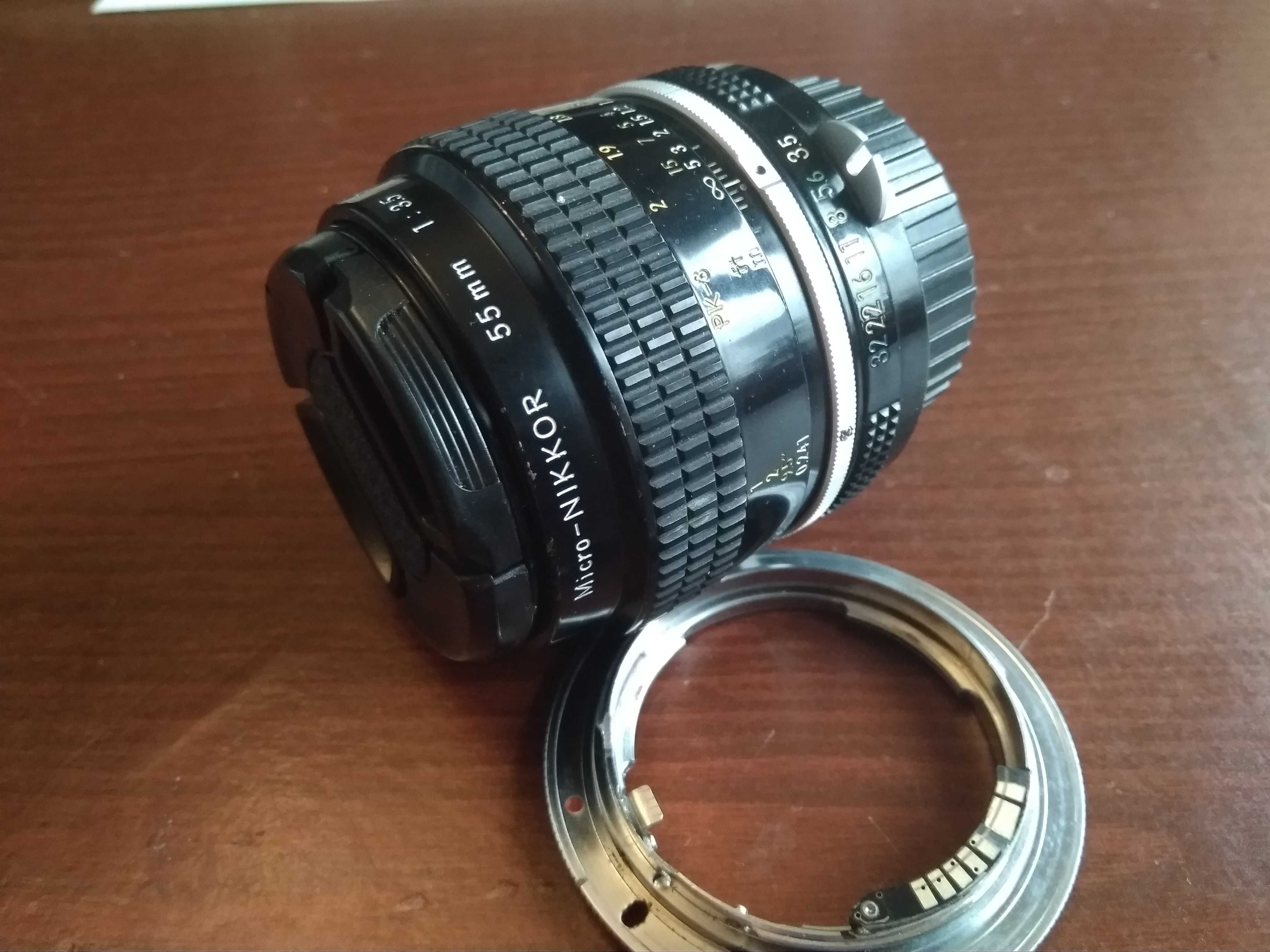 Объектив для Nikon Canon Переходник в комплекте Micro Nikkor 55mm f3.5