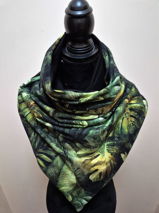 Chusta dwustronna nowa handmade chusta zimowa