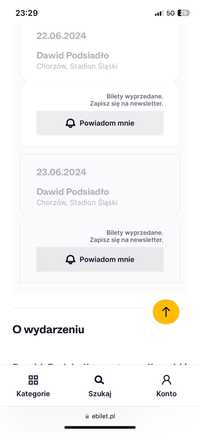 Bilet na koncert Dawid Podsiado Chorzow