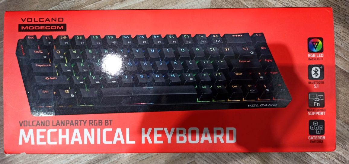 Klawiatura Volcano Lamparty RGB Bt