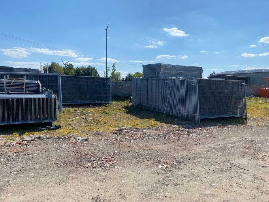 Płot brama ogrodzenie tymczasowe panel "rura w rurze" wzmocnione 3,5m