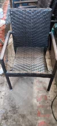 Cadeiras de jardim castanho escuro