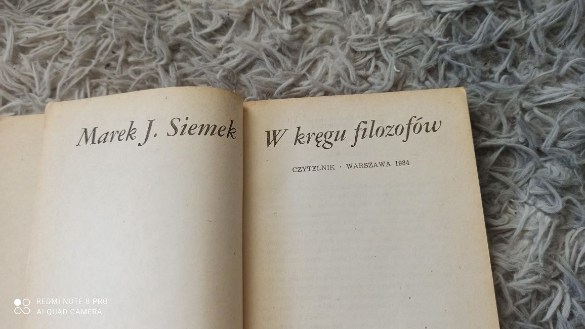 Książka W kręgu filozofów - Marek J. Siemek