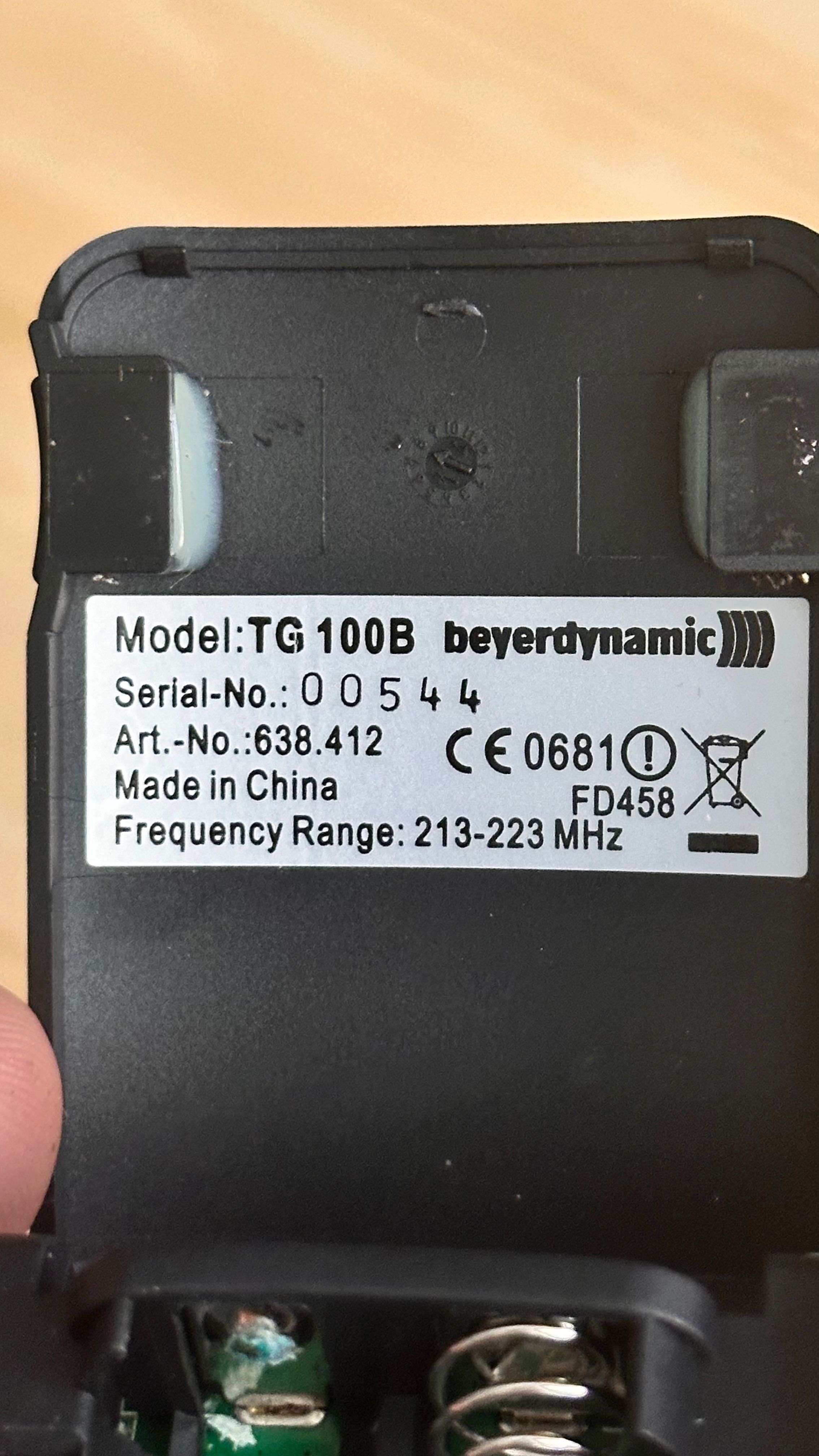 Beyerdynamic TG 100 B-Set 213-223 MHz
