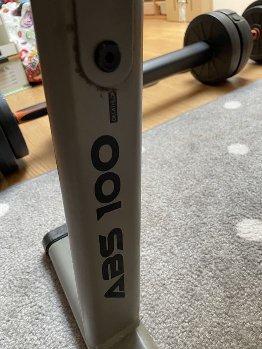 Banco abdominais e treino plano Domyos