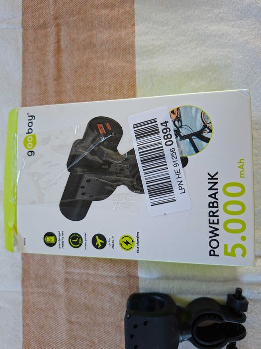 Powerbank Goobay 5000 mAh na rower LED QC PD USB-C