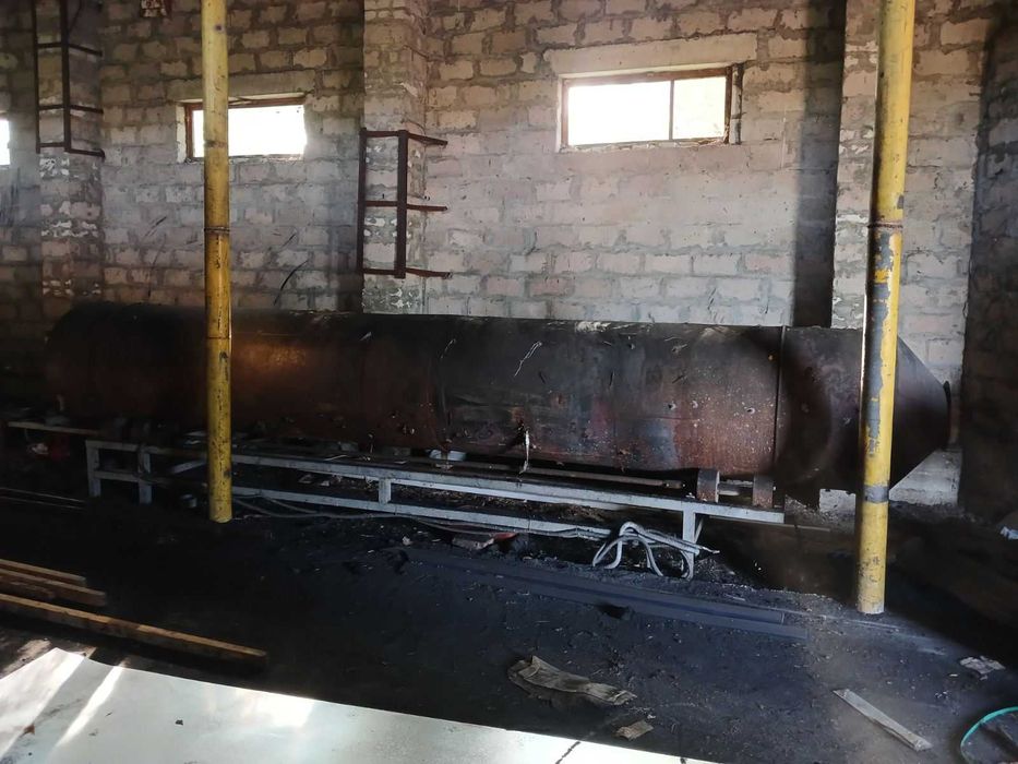 Сушильний барабан. Промислова сушка.