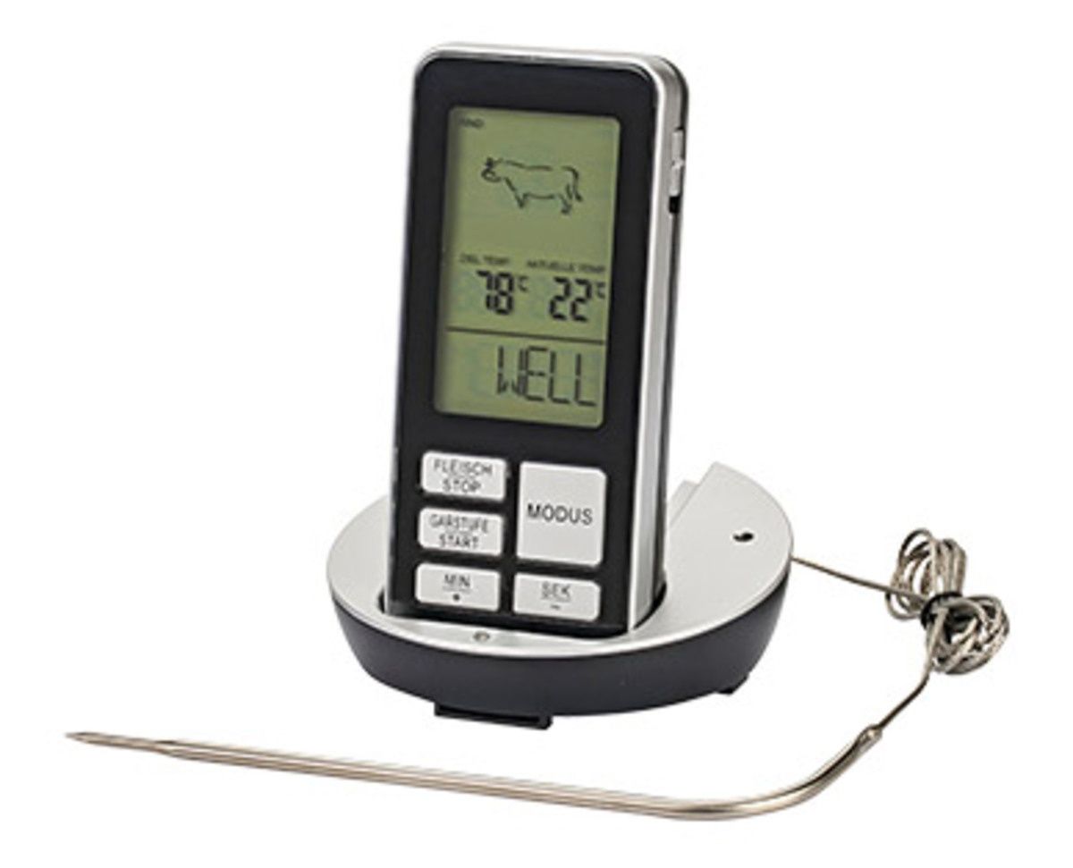 Цифровой беспроводной термометр для приготовления гриля BBQ PREMIUM