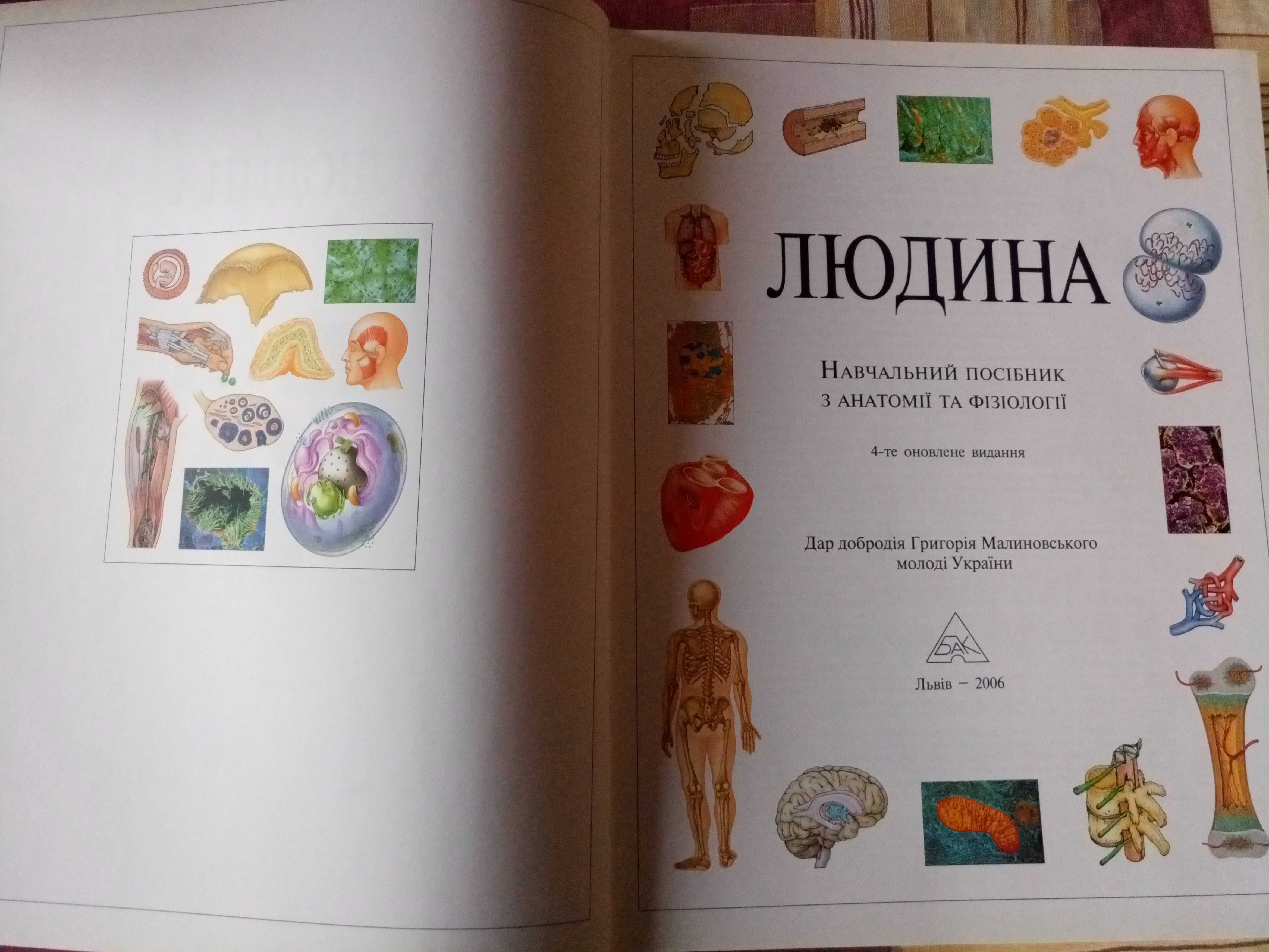 Медичні книги. Тіло людини. Книжки з анатомії та фізіології.