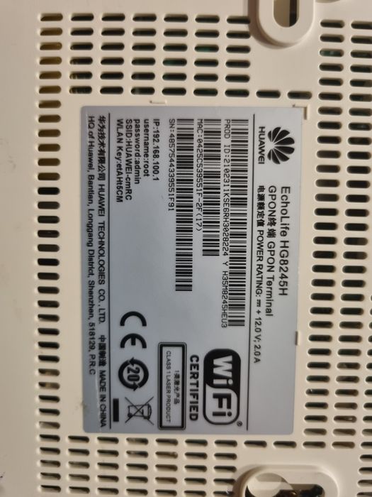 Ruter HUAWEI HG8245H