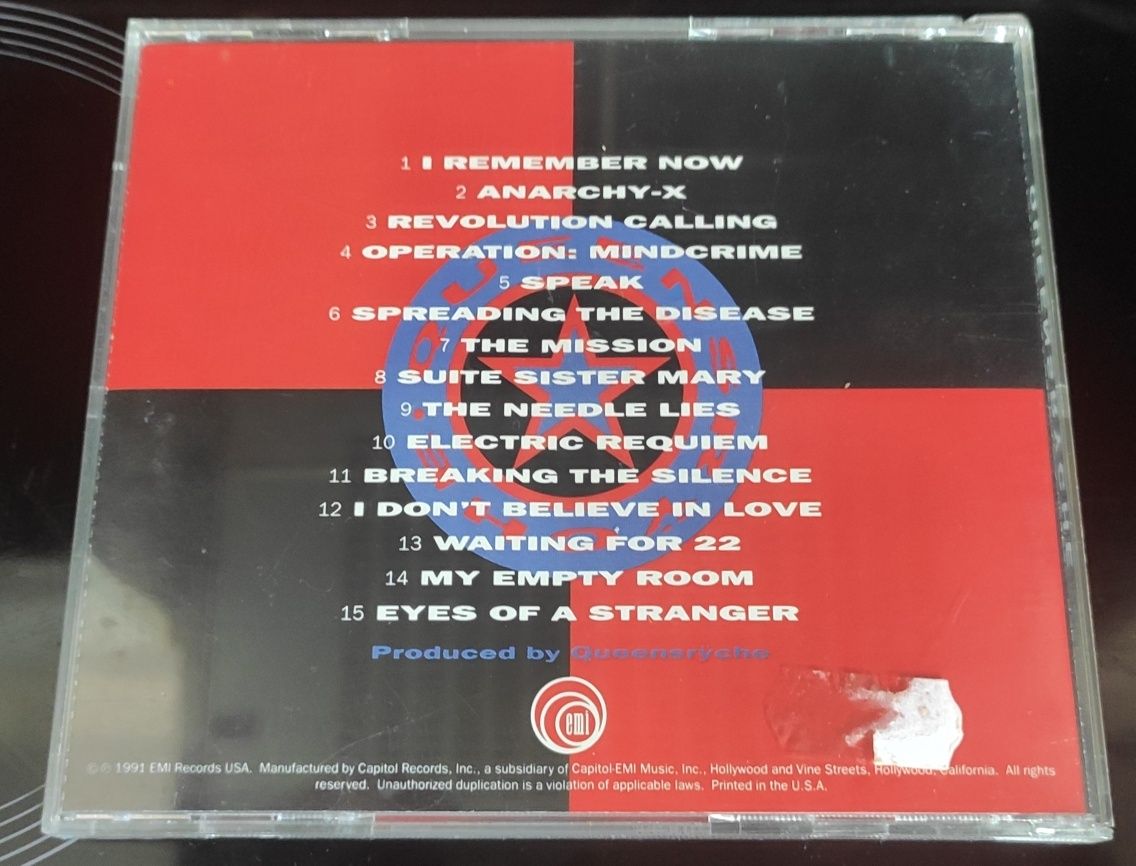 Queensryche "Operation Live Crime" cd
