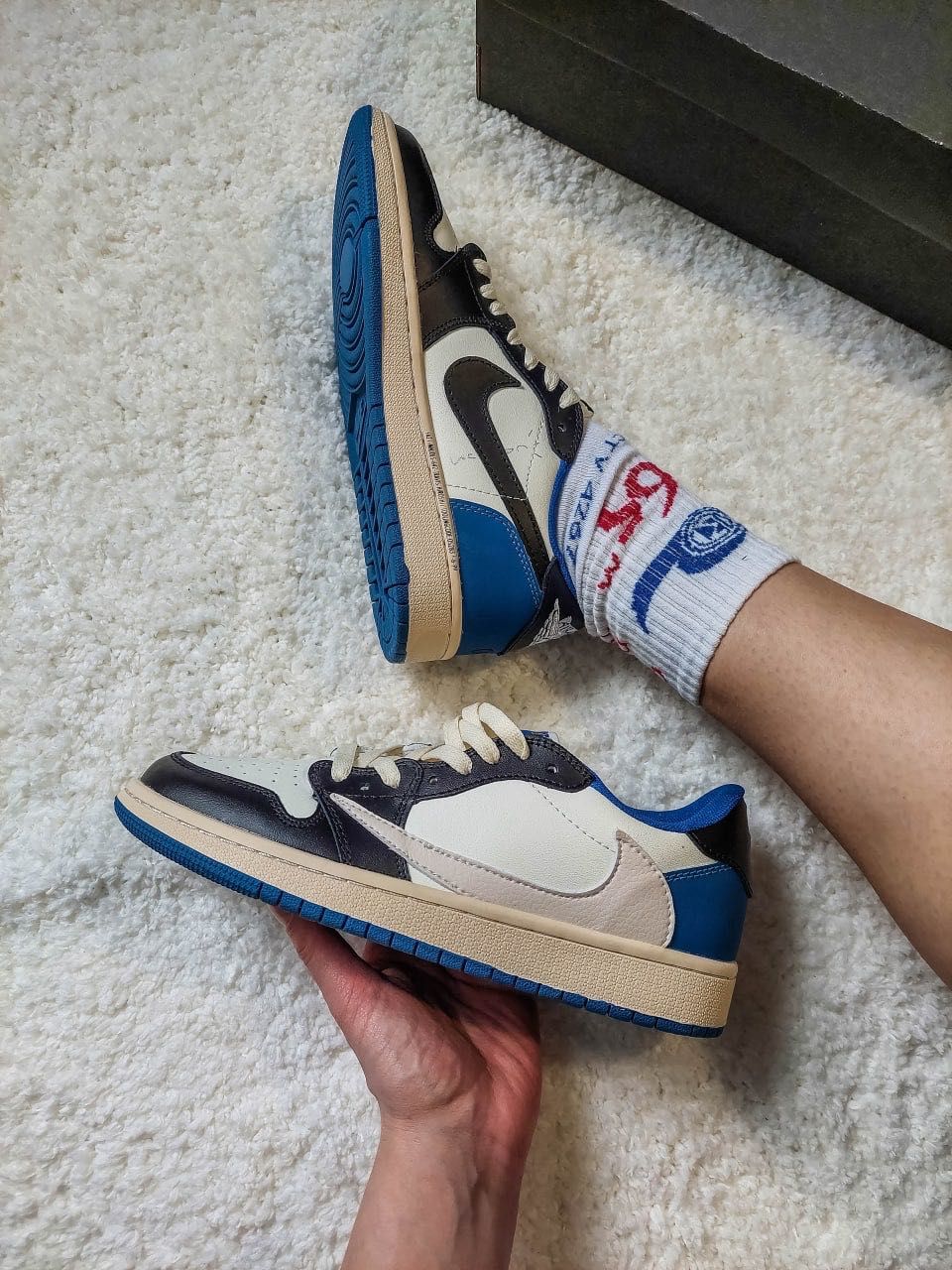 Air Jordan 1 Fragment Trawis Scott Buty damskie męskie trampki 36-45