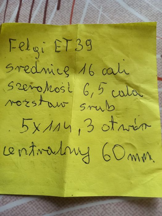 Felgi stalowe ET 39