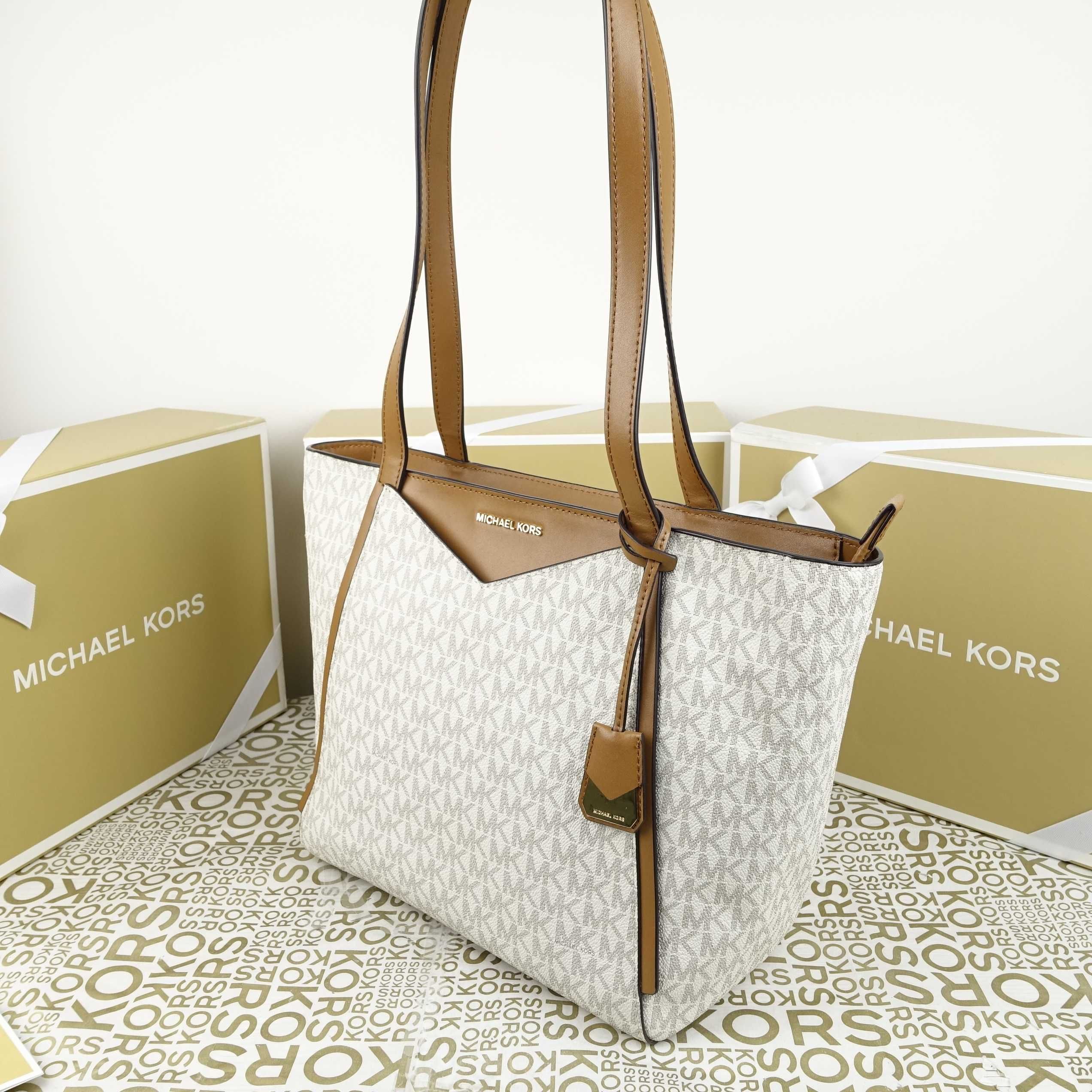 Шкіряна сумка michael kors vanilla оригінал майкл корс