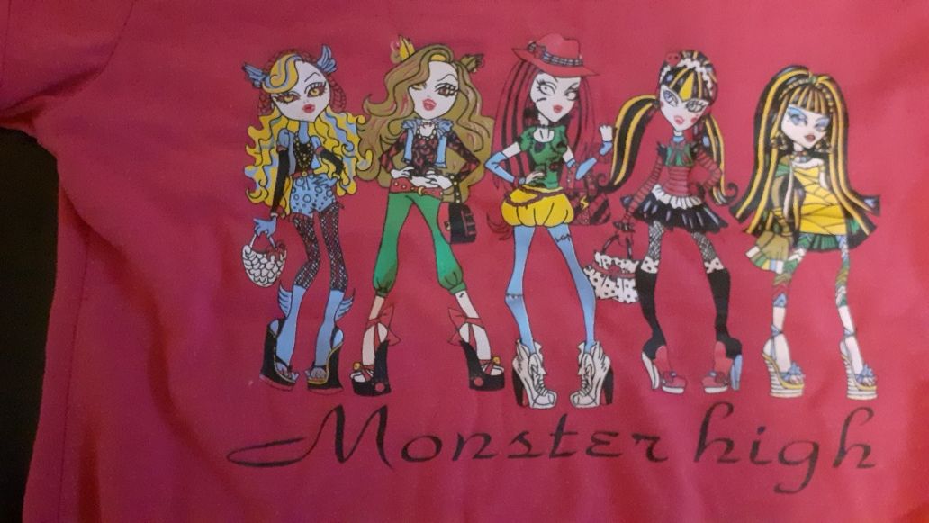 Bluzka Monster high, różowa 128