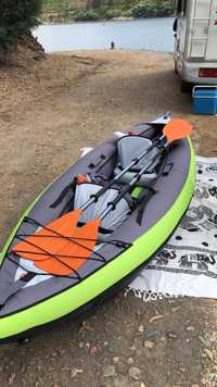 Kayak Canoa insuflável modelo ITIWIT Decathlon 2 lugares + 2x remos