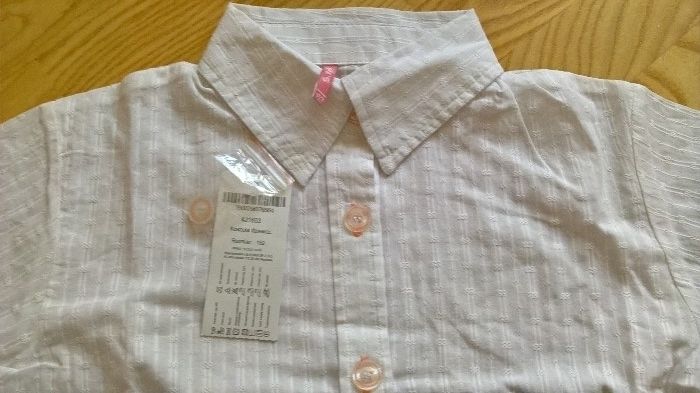 Bluzka koszulowa,bluzeczka galowa, gala, r.146, 5-10-15